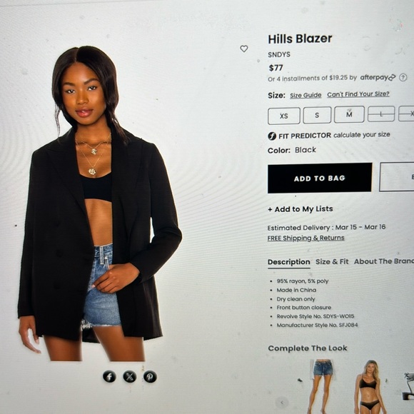 SNDYS hills blazer - Picture 2 of 3